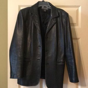 Women’s Black leather jacket